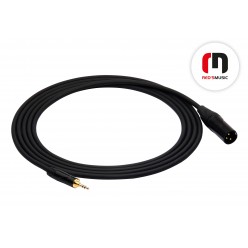 Reds Music  MC1850BX Kabel Mikrofonowy - STANDARD - Jack stereo mini 3.5 / XLR M długość 5.0 m